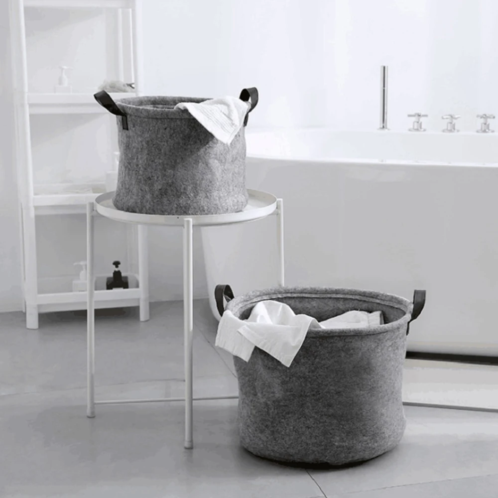 grey toy storage bag