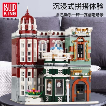 

MOC Street View Creator Series Antique Collection Shop Ghostbusters 75827 Firehouse Headquarters Building Blocks Kids Toys Gift