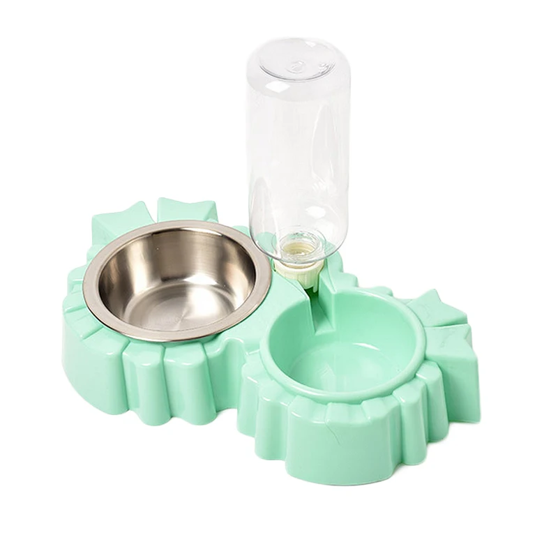 

New pet feeding bowl with double non-slip dog water bottle