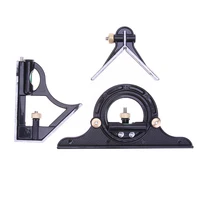 LAMEZIA 3 In 1 300mm Adjustable Measuring Ruler Multi Combination Square Angle Finder Protractor Tools 2