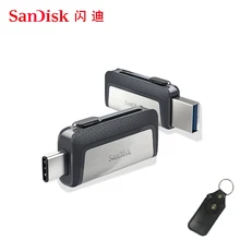 USB флеш-накопитель sandisk type C OTG 64, 128 ГБ, флешка 128 ГБ, 64 ГБ, 32 ГБ, 256 ГБ, флеш-накопитель 3,1, USB флешка, диск на ключ, память для телефона