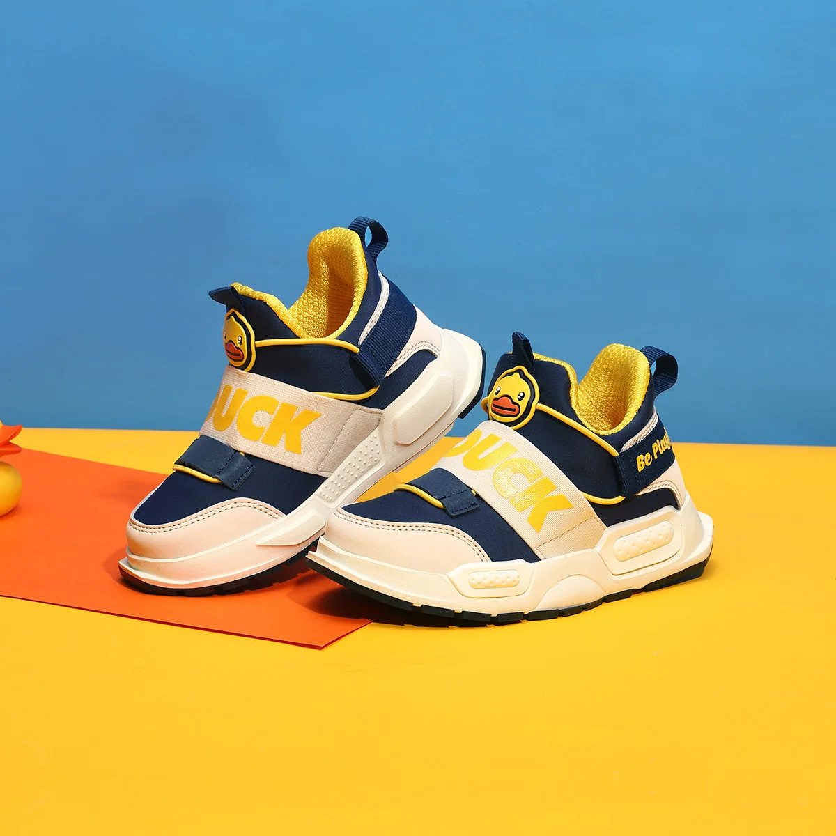 

B. Duck Small Yellow Duck CHILDREN'S Shoes Spring And Autumn Children Slip-on Versitile Fashion CHILDREN'S Shoes BOY'S Sports Fo