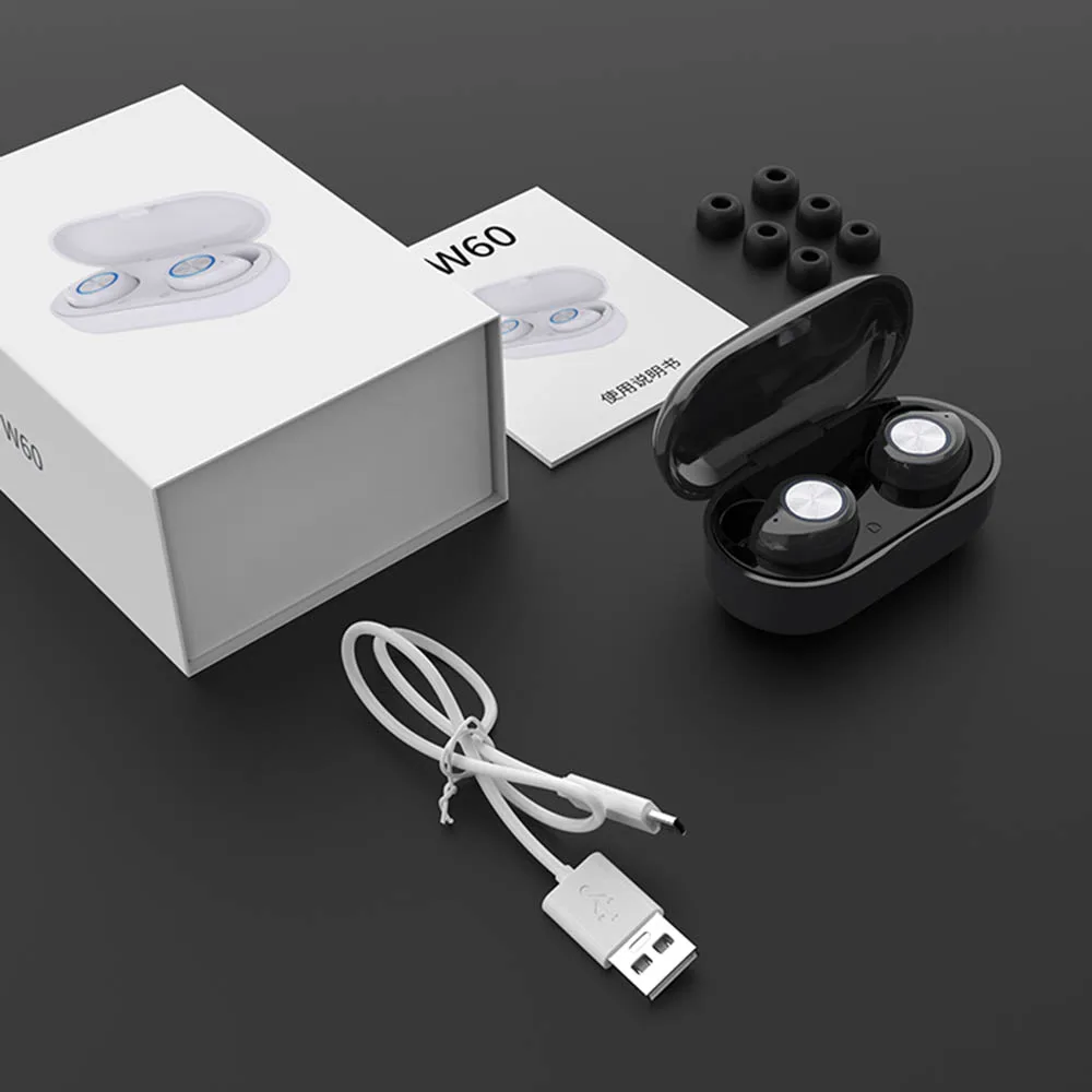 TW60 TWS наушники Bluetooth 5,0 беспроводные наушники HIFI Звук спортивные наушники стерео гарнитура для телефона