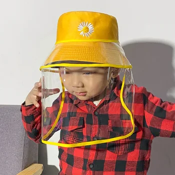 

Multi-function Transparent Protective Hat Anti-saliva Cap Removable Mask Cover Face for Children