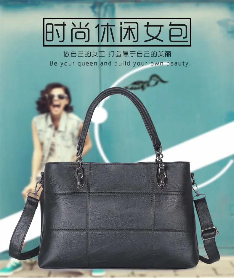 Новинка 2019 модная дизайнерская женская кожаная сумочка Дамская офисная
