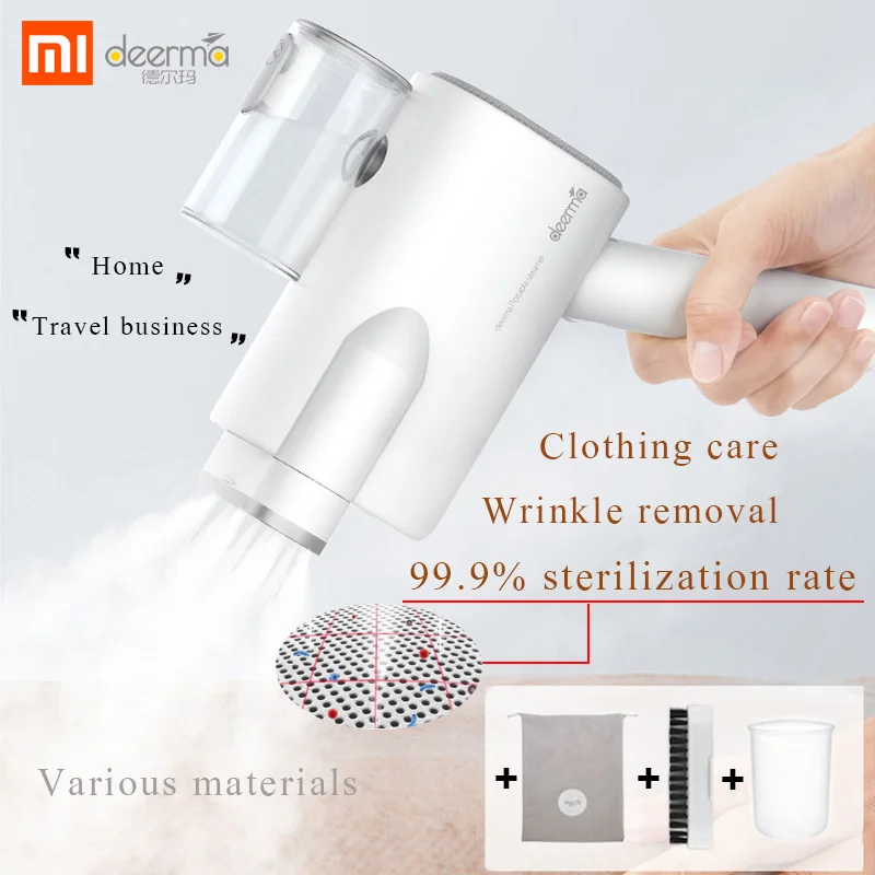 

xiaomi steam iron electric portable steamer on business trip mini collapsible hand-hold steam iron sterilize deerma iron 5