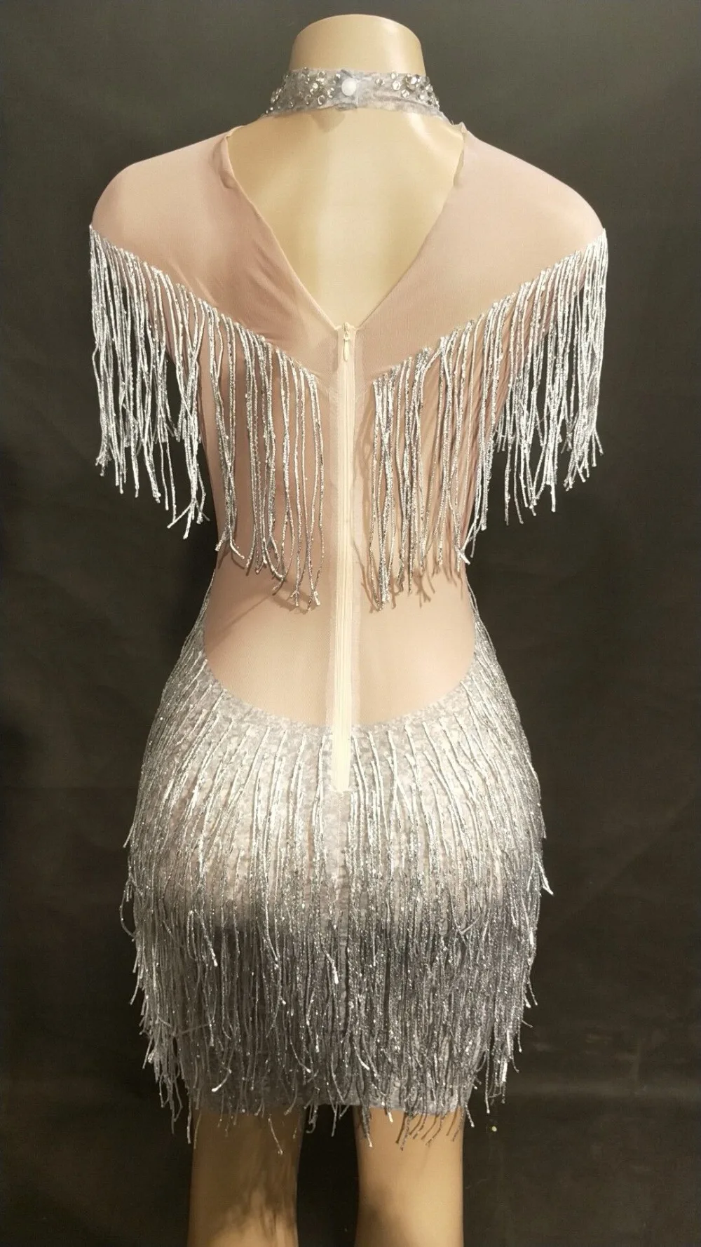 Women Birthday Celebrate Fringes Short Dresses