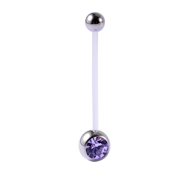 Flexiable Anti Allergy Belly Button Rings  Can Ajustable 25mm Bioplast Navel Piercing For Pregnancy Retainer Body Jewelry