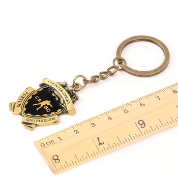 Game CS GO Medal Keychain Metal Pendant Necklace Counter Strike Keyring Men Jewelry Fans Gift