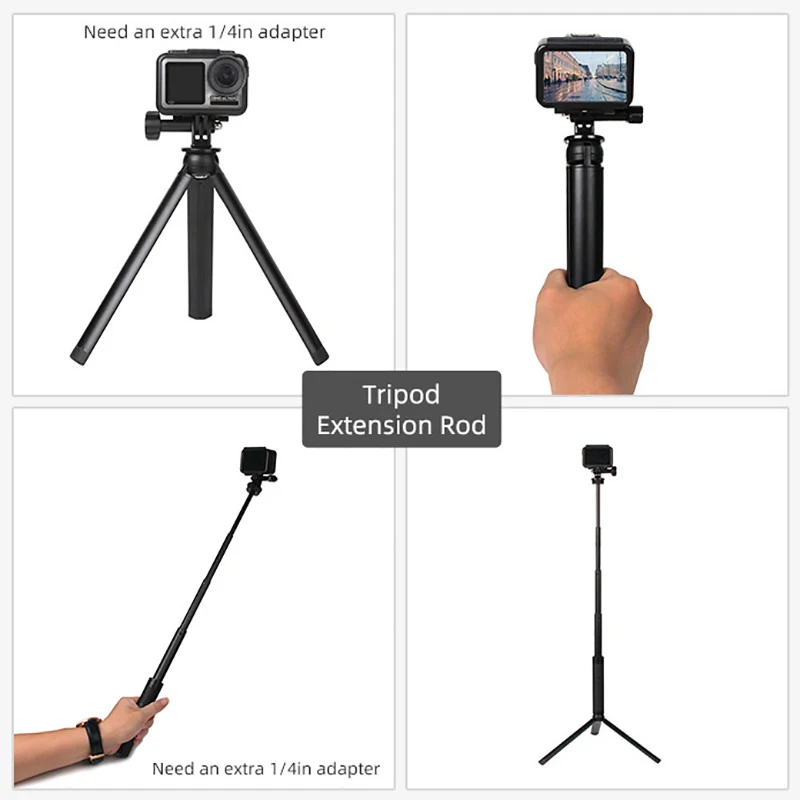 Плавучий стержень с 1/4 адаптером кронштейн плавающий стержень для Dji Osmo экшн Спорт видеокамера