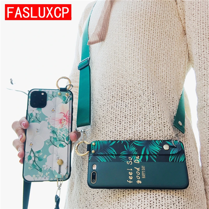 Чехол с ремешком на запястье для iPhone 13 11 Pro Max 12 XR XS 6 SE2 7 8 Plus | Мобильные телефоны и