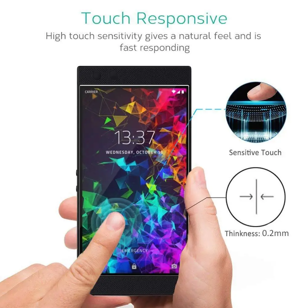 Для телефона razer 2 Phone2 Защитная пленка для экрана HD прозрачная защита 9H твердость для телефона razer закаленное стекло