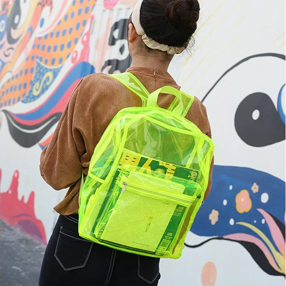 Transparent PVC Waterproof Swimming Bag Backpack Outdoor Sport Travel Beach Swimsuit Shoes Storage Organizer Pvc Dry Bag|Сумки для