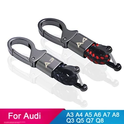 Luxurious Metal and Leather Car Keychain - Premium Automotive Accessories (A5)