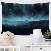 Parede pendurado aurora psychedelic grande tecido tapeçaria estética decoração do quarto tapete decoração da parede quarto praia cobertor