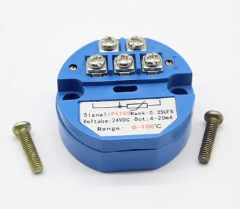 

2pcs SBWZ Temperature Transmitter Pt100 Temperature Transmitter Module 0-100°C 4-20mA / 0-5V / 0-10V Temperature Amplifier PT100