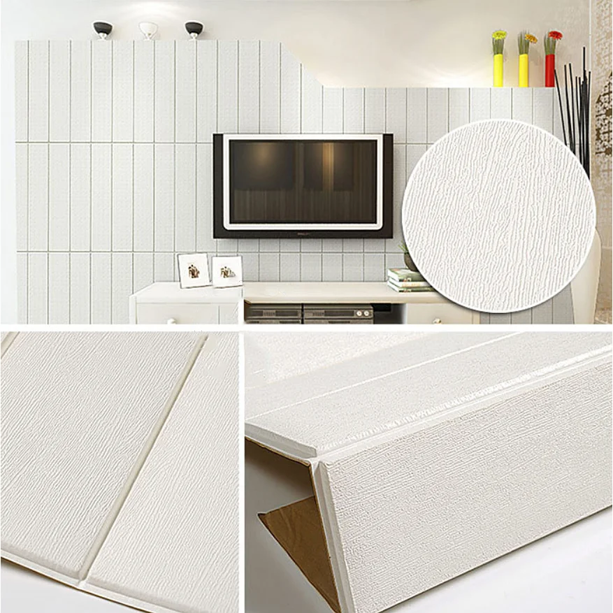 Eco Friendly Home Deco Wallpaper 3d Wood Grain Diy Self Adhesive Waterproof Wall Sticker For Living Room Bedroom Kid S Room70 70 Wallpapers Aliexpress