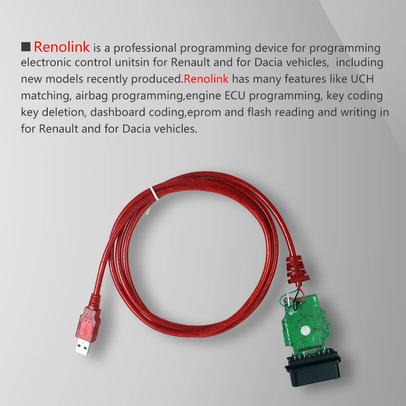 Renolink V1.87 OBD2 forRenault ECU программист V1.52 CD Программное обеспечение кодирование ключей
