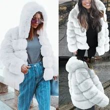 Manteau femme hiver, зимнее женское пальто из искусственной норки, зимняя новая куртка из искусственного меха, теплая плотная верхняя одежда, куртка fourrure femme