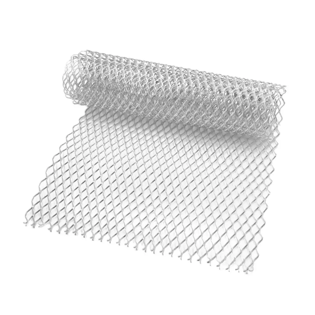 1PC Car Front Hood Bumper Grill Grille Mesh Cover Trim Rhombus Shape