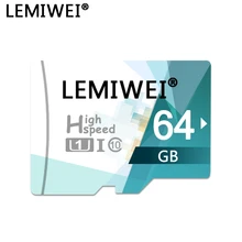 Флеш-карта памяти TF 64 ГБ, 32 ГБ, 16 ГБ, 8 ГБ, высокоскоростная флеш-карта LEMIWEI, UHS-I, класс 10, TF карта, совместимая со смартфоном