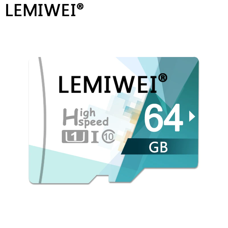 

TF Flash Memory Card 64GB 32GB 16GB 8GB High Speed LEMIWEI Trans Flash Card UHS-I Class10 TF Card Compatible With Smartphone