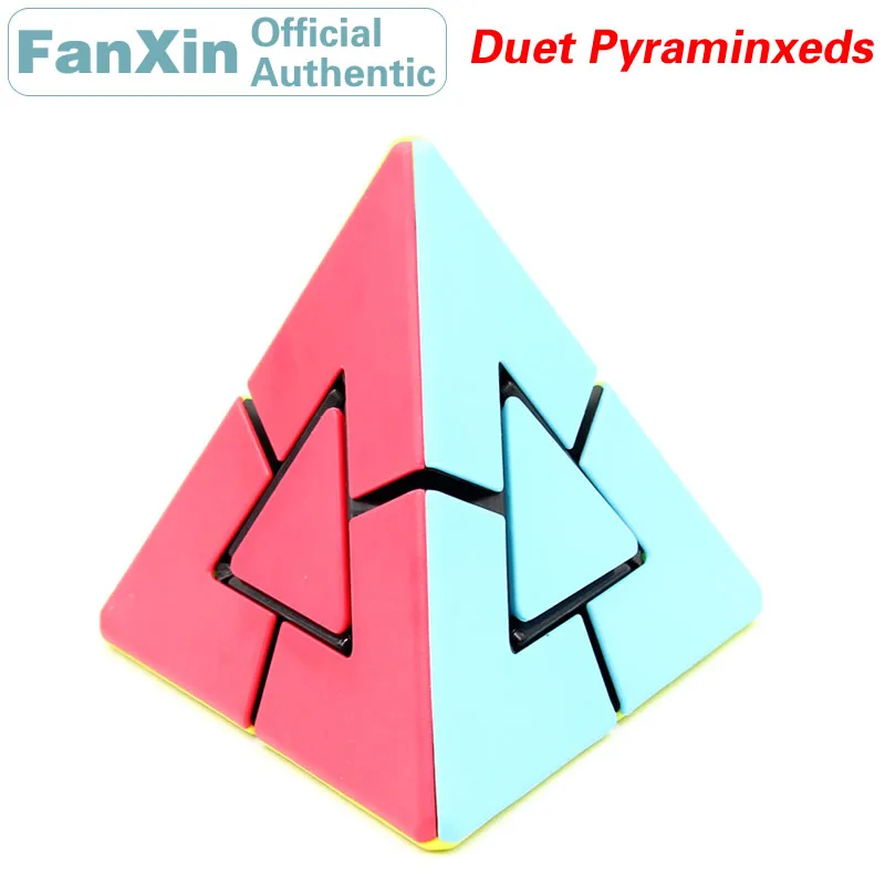 

FanXin Duet Pyraminxeds Duo Magic Cube 3x3x3 Pyramid Professional Speed Puzzle Twisty Antistress Educational Toys For Children