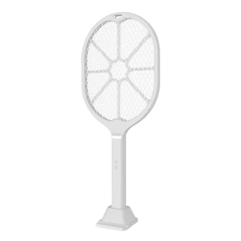 

3 Layers Handheld Mosquito Killer USB Charging Low Noise With LED Light Fly Swatter Desktop Living Room Safety Easy Operate