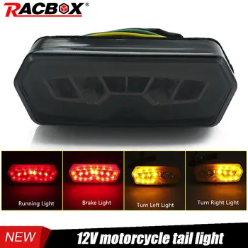 

Smoke Motorcycle LED Tail light Red Running lamp Brake light Amber Turn signal 12V Taillight For HONDA CB 650 F CBR 650 CTX 700