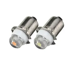 DC3V 4,5 V 6 V светодиодный для фокусировки фонарик замена лампы P13.5S PR2 0,5 W светодиодные фонари работы свет лампы Pure/теплый белый 60-100Lumen