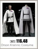 Костюм Орсон кренник Косплей Rogue One A Star Wars Story белая униформа взрослый наряд из фильма Хэллоуин полный комплект мужской S