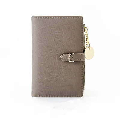 Brown ladies wallet Coin purse clutch,short multi-card card holder
