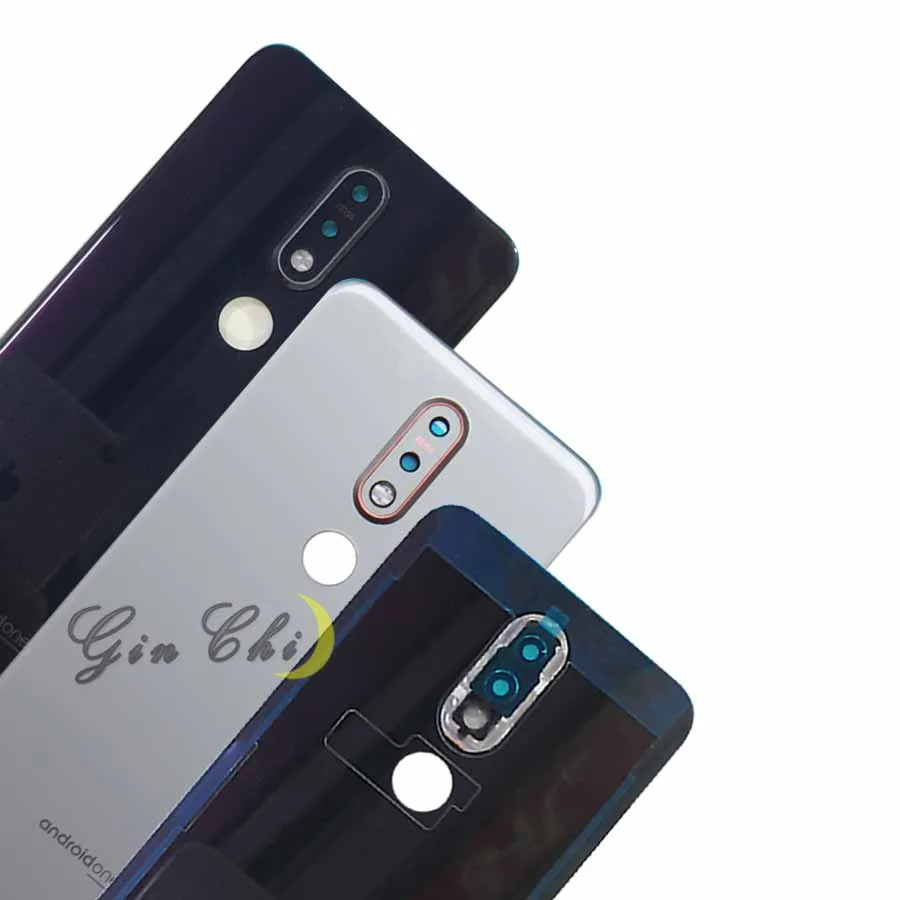 Для Nokia 7,1 Крышка батарейного отсека для Nokia 7,1 задняя крышка батарейного отсека с камерой Запчасти для объективов TA-1100 TA-1096