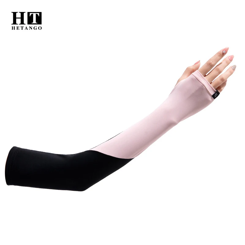 

New Ladies Ice Sleeves Summer Fashion Anti-Ultraviolet Ice Silk Cool Feeling Arm Sleeves Sunscreen Outdoor Driving Riding UPF50+