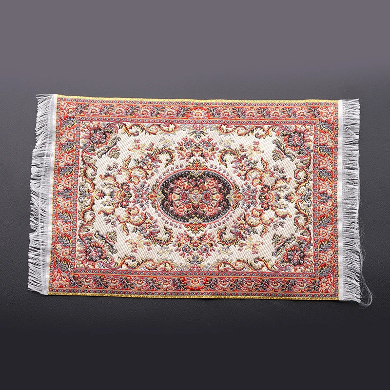 Melody Jane 1:12 Scale Dollhouse Miniature Turkish Carpet Runner - Pink Woven Rug (46mm X 220mm)