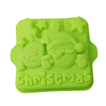 

Christmas Cake Silicone Mold Soap Craft Fondant 3D Santa Claus Reindeer Chocolate Mould Christmas Santa Claus Deer Baking Tools