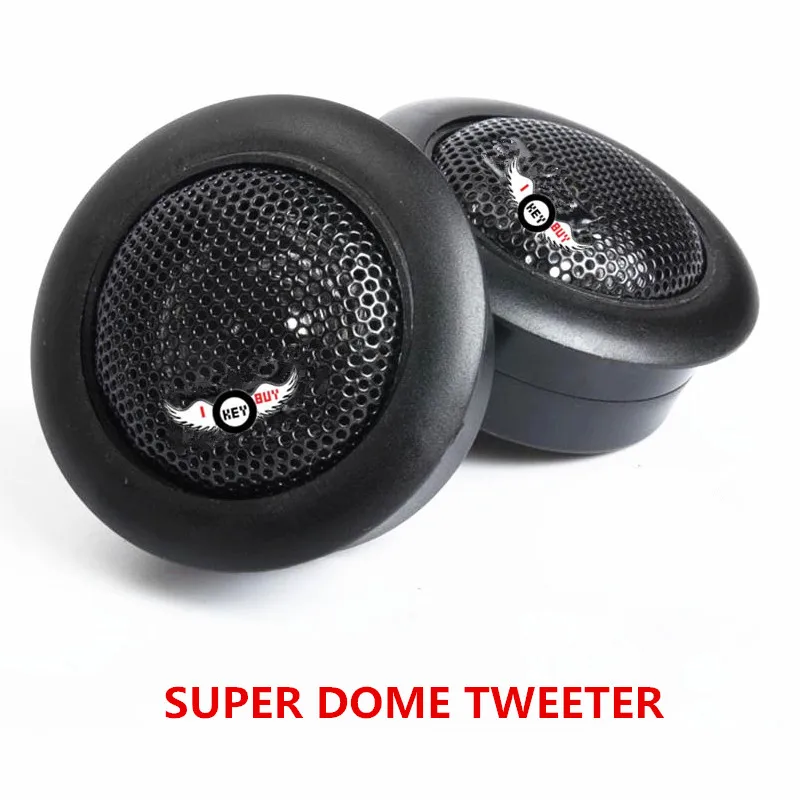 I Key Buy 1Pair Universal Cars Super Dome Tweeter Audio Speaker Perfect Sound Klaxon High Quality Car Electronics 120W 4Ohm