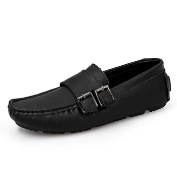 

Summer Men Casual Shoes Leather Lofers Top Quality Men Breathable Comfortable Slip-On Large Size 38-47 Man Shoe Leather