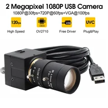 Full HD 1080P USB веб-камера 5-50 мм варифокус CS крепление объектива CMOS OV2710 MJPEG 30fps/60fps/120fps USB камера для компьютера ПК Ноутбуки