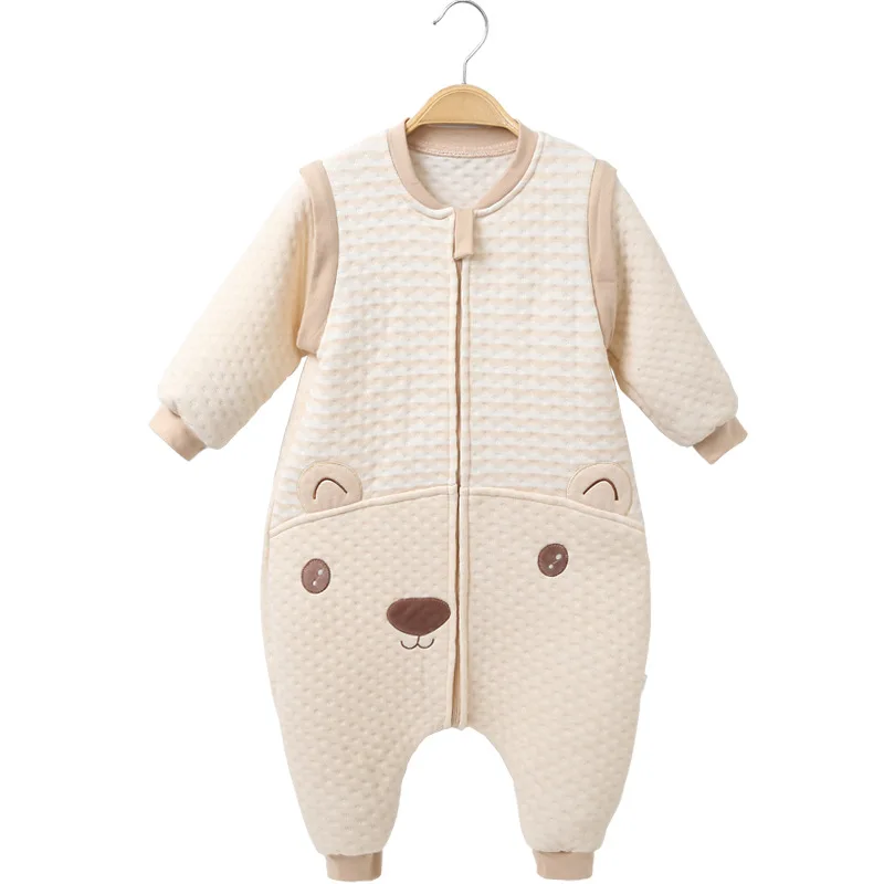 Детский спальный мешок с разрезом теплые спальные мешки длинными рукавами