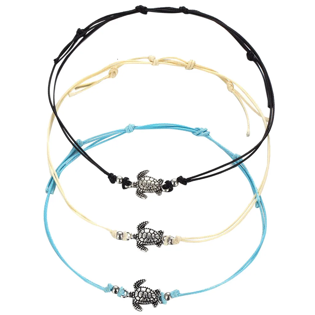 Women's Turtle Beach Foot Chain Anklets Vintage Bracelet Jewelry Summer Barefoot Sandals Anklet Bracelets For Women | Украшения и