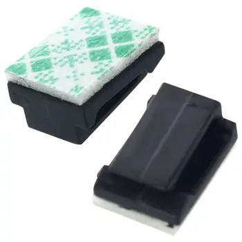

Promotion! 100 Pcs Black Plastic Wire Tie Rectangle Cable Mount Clip Clamp Self-adhesive
