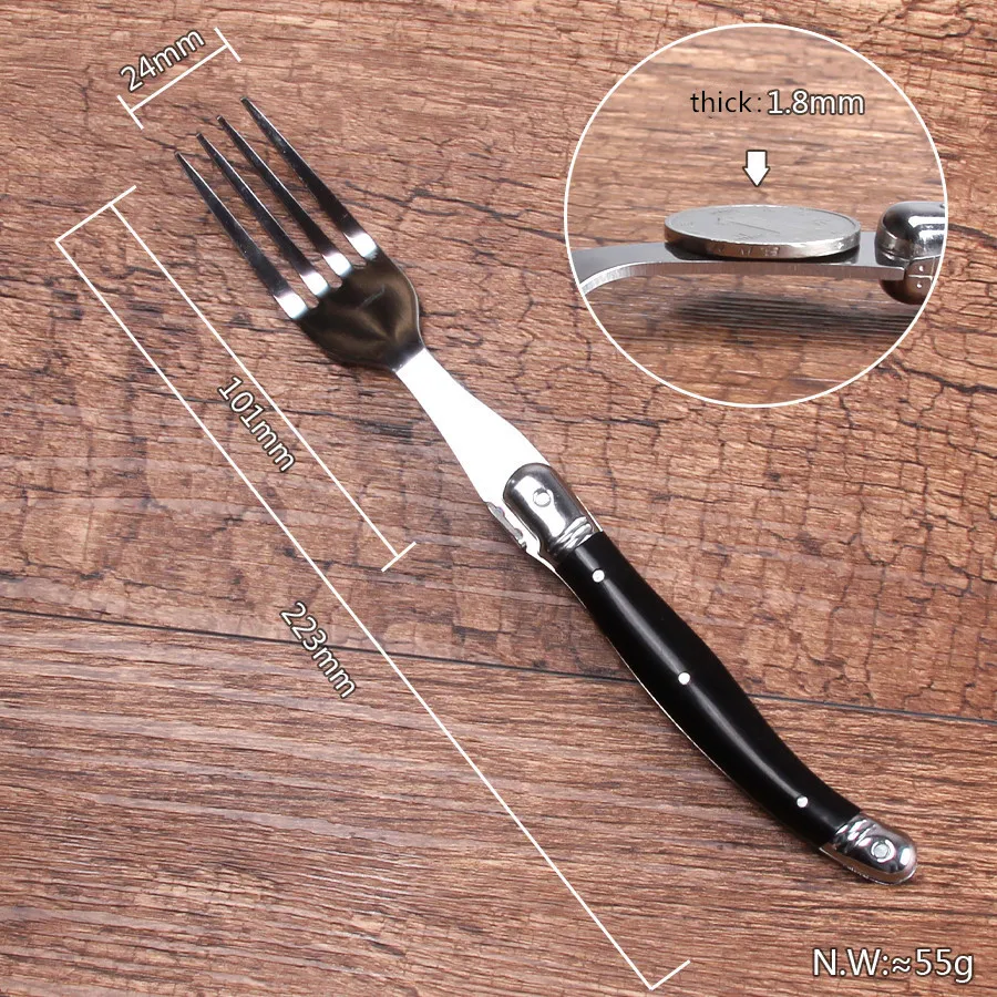 High-grade Non-slip Stainless Steel Western-style Cutlery Kitchen Steak Knife and Fork Spoon Coffee Spoon Round Spoon
