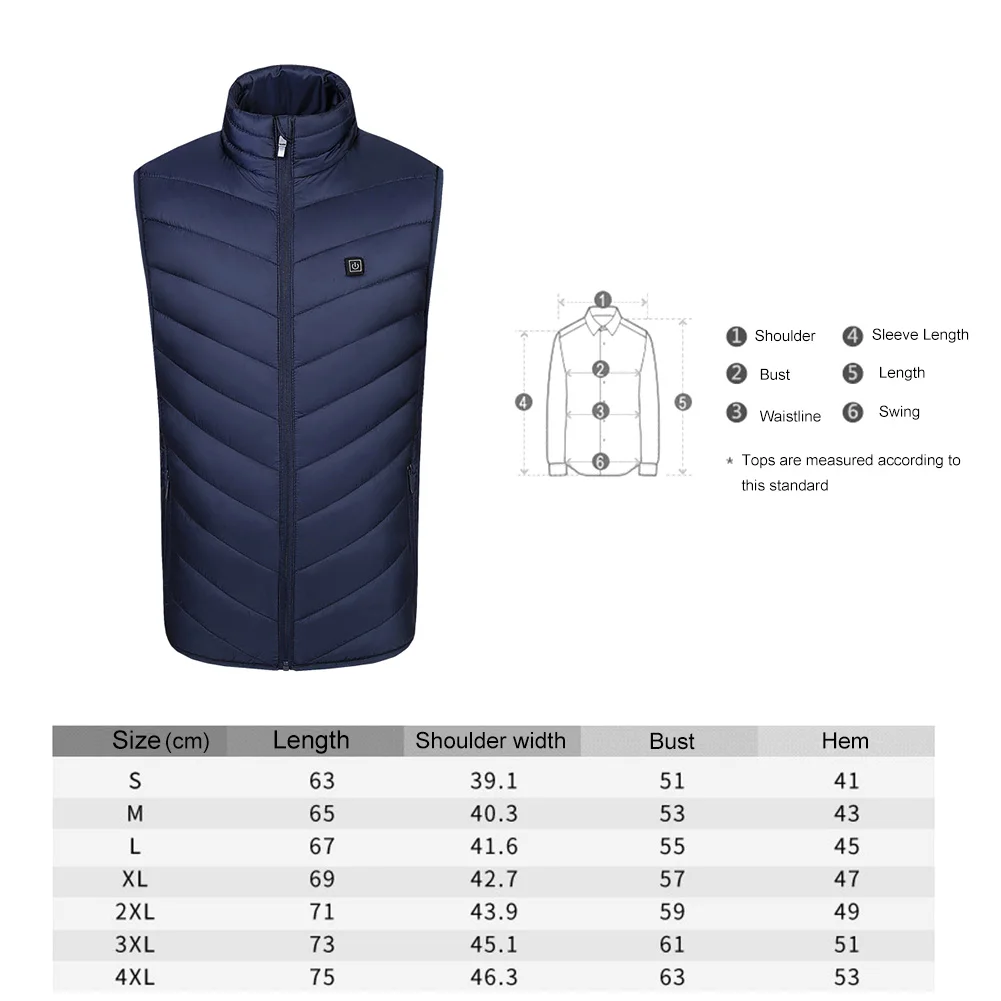 Интеллектуальный Электрический нагревательный жилет куртка зимняя USB безопасность постоянная температура нагревательный светильник комфортный энергосберегающий