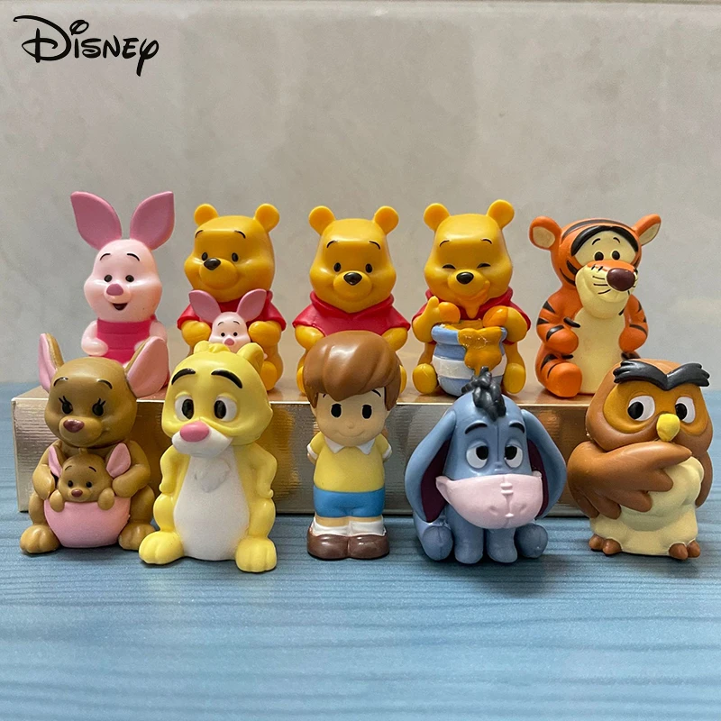 子供のためのディズニーキャラクターのおもちゃ 10個 Winnie ポポ ピットティガー Eeyore うさぎ アニメ アクションモデル 漫画 おもちゃ 人形のセット Null Aliexpress