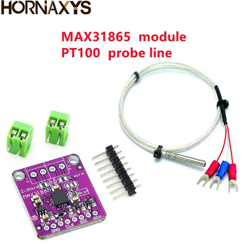 DAOKAI MAX31865 PT100 To PT1000 RTD-to-Digital Converter Board 3.3V/5V Temperature Thermocouple Sensor Amplifier Module For Arduino With -50 To 200