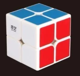 Qiyi Neo Cube 2x2 Gan волшебный куб 2 на 2 куб 50 мм скоростная карманная наклейка Головоломка Куб профессиональные Развивающие игрушки для детей - Цвет: White