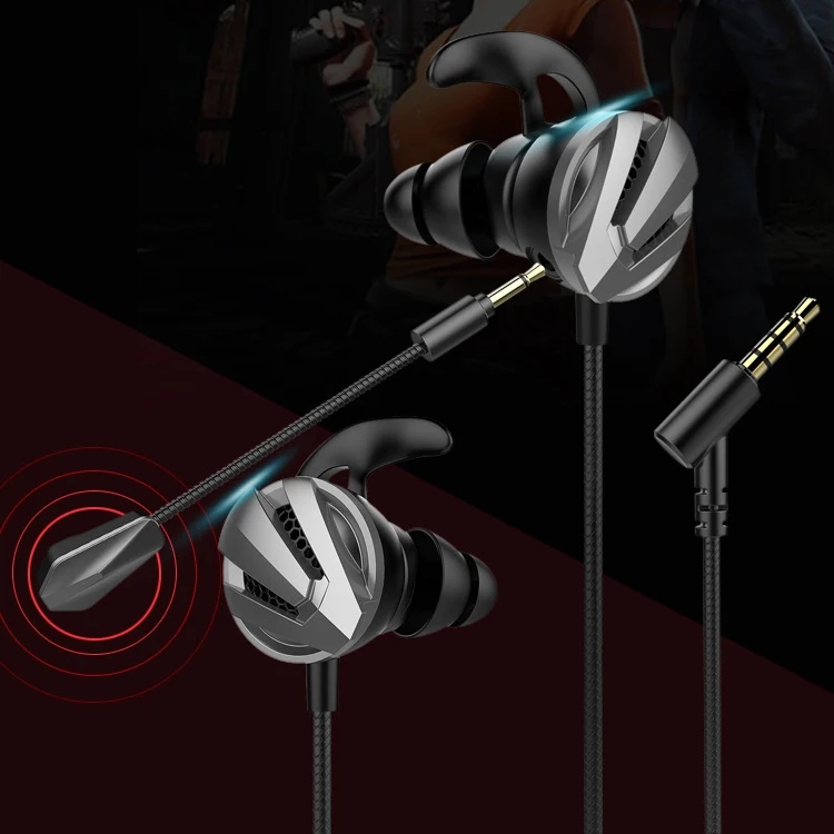Subwoofer gaming headset 1.2m Wired Earphone Gaming Earbuds In-Ear Earphones With Bendable Mic Stereo For Phone PS4 Xbox Switch (15)