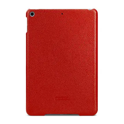 Ультра тонкий чехол из натуральной кожи для Apple, iPad Mini 5, чехол с магнитным чехлом для iPad mini 5, чехол с откидной крышкой 7,9 - Цвет: Красный