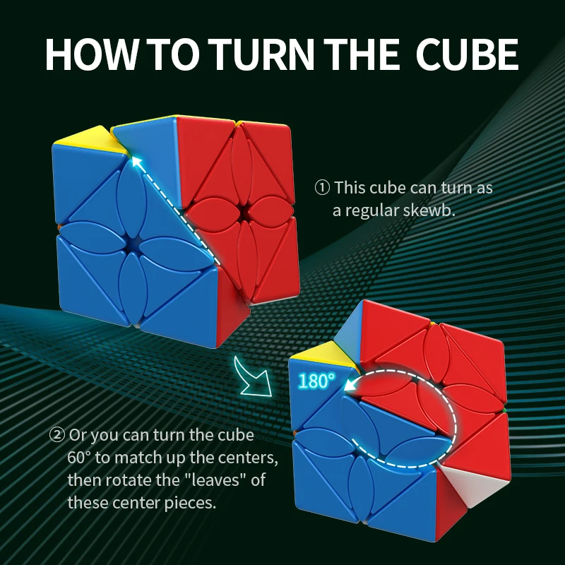 Moyu Cubing класс Meilong кленовые листья Skewb магический куб без наклеек Mofang Jiaoshi Meilong Polaris волшебный куб без наклеек